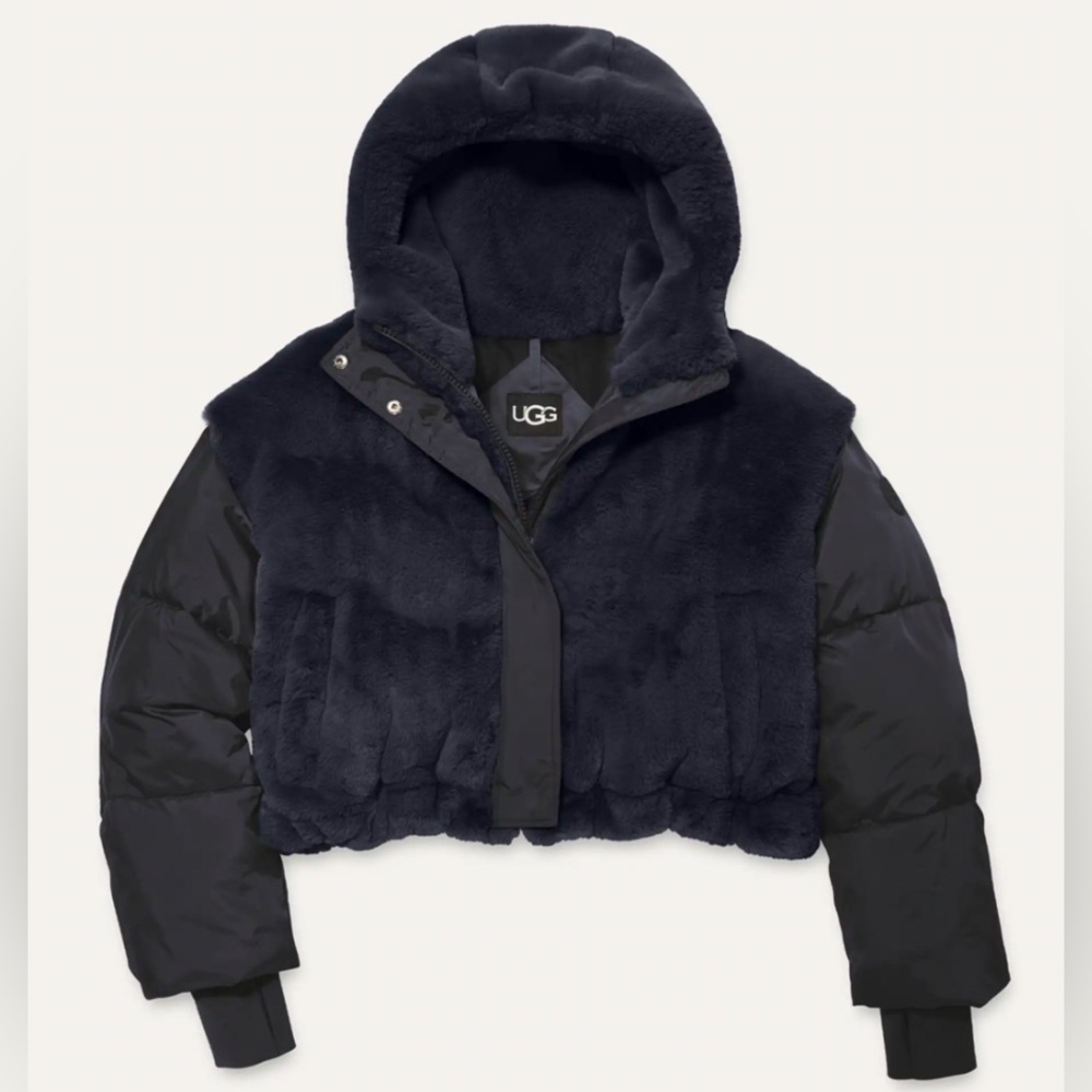 UGG KEELEY CONVERTIBLE PUFFER FAUX FUR - Picture 2 of 3